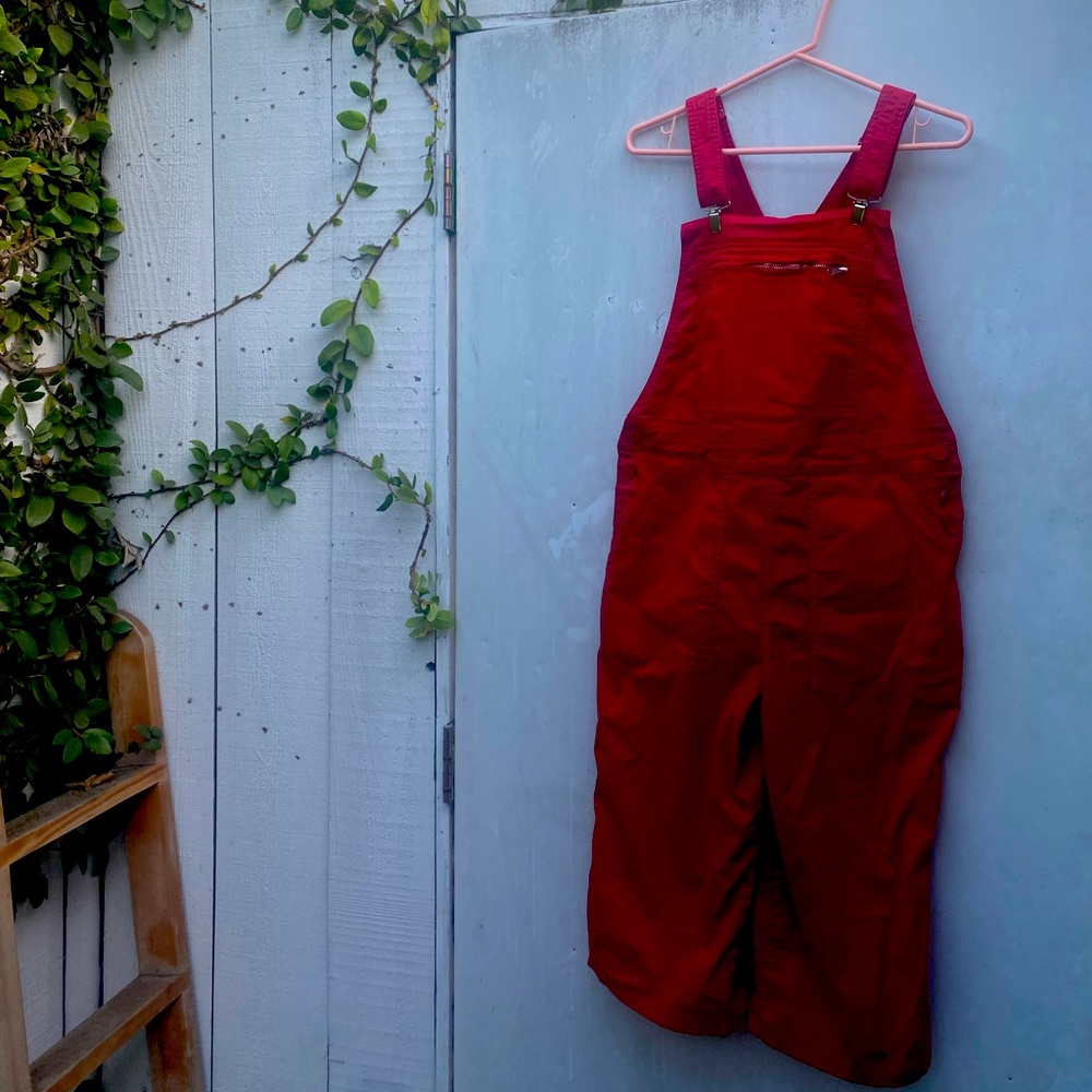 Red Agnes B Paris overalls